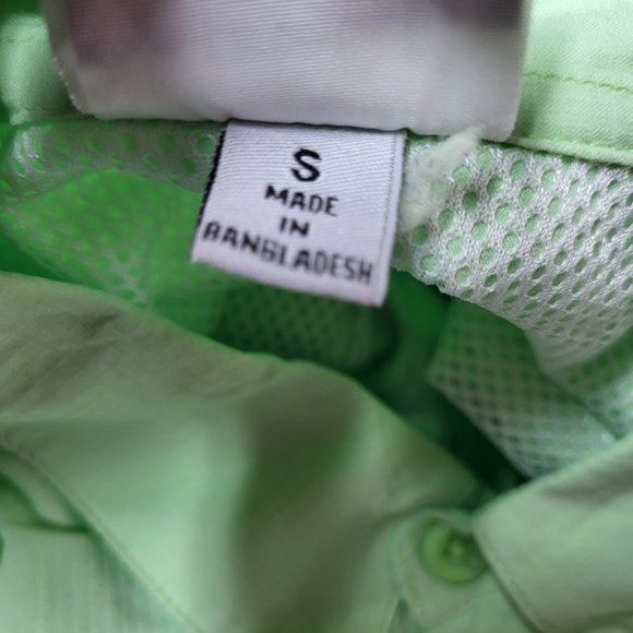 Outdoor by Hilton New Men's Size‎ Small Button Shirt Green Long Sleeve Comfy Top - Picture 9 of 13